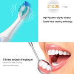 Escova de Dentes Elétrica Sónica QYG Q2 à Prova de Água IPX7 com Bateria
