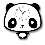 Relógio de Parede em Acrílico com Panda a Balançar para Decoração Criativa de Casa, Escritório e Quarto, Relógio de Parede em Acrílico Panda a Balançar