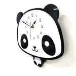Relógio de Parede em Acrílico com Panda a Balançar para Decoração Criativa de Casa, Escritório e Quarto, Relógio de Parede em Acrílico Panda a Balançar