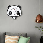 Relógio de Parede em Acrílico com Panda a Balançar para Decoração Criativa de Casa, Escritório e Quarto, Relógio de Parede em Acrílico Panda a Balançar