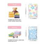 11 PCS Saco de armazenamento a vácuo que poupa espaço com padrão de girassóis, saco de armazenamento a vácuo para edredões e roupas com bomba manual, incluindo: 3 PCS 80*100 cm, 2 PCS 60*80 cm, 3 PCS 50*70 cm, 2 PCS 40*60 cm, 11 PCS saco de armazenamento