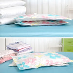 11 PCS Saco de armazenamento a vácuo que poupa espaço com padrão de girassóis, saco de armazenamento a vácuo para edredões e roupas com bomba manual, incluindo: 3 PCS 80*100 cm, 2 PCS 60*80 cm, 3 PCS 50*70 cm, 2 PCS 40*60 cm, 11 PCS saco de armazenamento