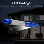 SK818 Armadilha Elétrica USB para Insetos com Sucção, Apanhador de Aranhas com Luz LED, SK818 Azul