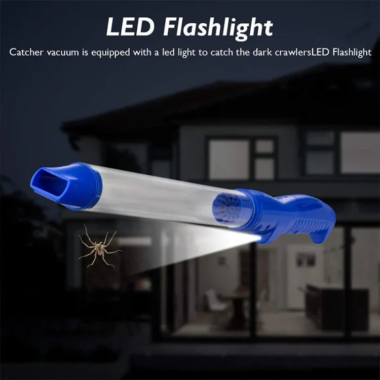 SK818 Armadilha Elétrica USB para Insetos com Sucção, Apanhador de Aranhas com Luz LED, SK818 Azul