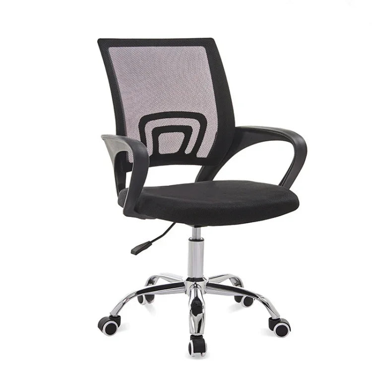 9050 Computer Chair Office Chair Home Latex Back Chair Comfortable Black Frame Desk Chair, Black Frame(Black)