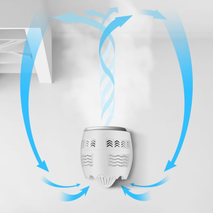 Ventoinha Elétrica de Secretária Portátil Mini com Ciclo de Convecção de Ar e Carregamento USB Ajustável, Suporta Controlo de 2 Velocidades