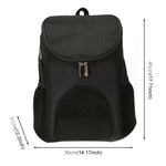 Mochila Transportadora Dobrável em Nylon Respirável para Animais, Tamanho: 45 x 36 x 31cm, Tamanho: 45 x 36 x 31cm Azul, Tamanho: 45 x 36 x 31cm Vermelho, Tamanho: 45 x 36 x 31cm Preto, Tamanho: 45 x 36 x 31cm Castanho