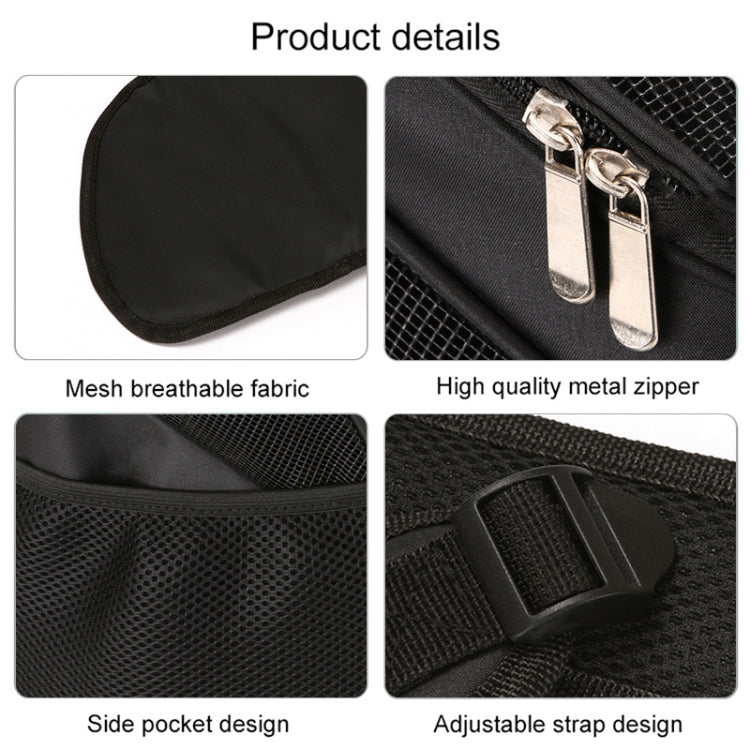 Mochila Transportadora Dobrável em Nylon Respirável para Animais, Tamanho: 33 x 30 x 24cm, Tamanho: 33 x 30 x 24cm Preto, Tamanho: 33 x 30 x 24cm Castanho, Tamanho: 33 x 30 x 24cm Azul, Tamanho: 33 x 30 x 24cm Vermelho