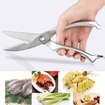 Tesoura de Corte de Aço Inoxidável para Cozinha de 10 polegadas para Aves, Peixe, Frango e Osso, Embalagem em Caixa de Presente