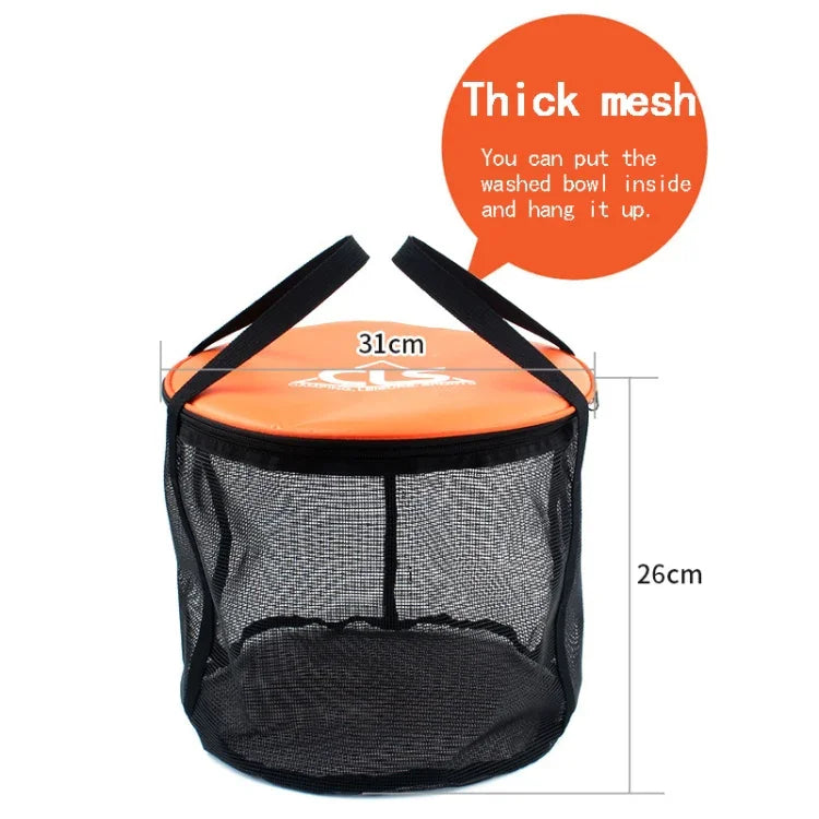 Saco de Equipamento para Campismo e Pesca em PVC Dobrável com Duplo Dreno 4 em 1 30L