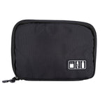 Bolsa Organizadora de Viagem Portátil para Armazenamento de Acessórios Digitais e Eletrónicos, Tamanho: 25,7*18,5*1,2cm, HC3103B, HC3103L, HC3103G, HC3103TT