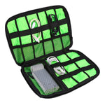 Bolsa Organizadora de Viagem Portátil para Armazenamento de Acessórios Digitais e Eletrónicos, Tamanho: 25,7*18,5*1,2cm, HC3103B, HC3103L, HC3103G, HC3103TT