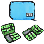 Bolsa Organizadora de Viagem Portátil para Armazenamento de Acessórios Digitais e Eletrónicos, Tamanho: 25,7*18,5*1,2cm, HC3103B, HC3103L, HC3103G, HC3103TT