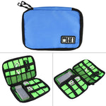 Bolsa Organizadora de Viagem Portátil para Armazenamento de Acessórios Digitais e Eletrónicos, Tamanho: 25,7*18,5*1,2cm, HC3103B, HC3103L, HC3103G, HC3103TT