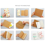 Caderno de Contas Portátil Criativo Cortex Material Escolar Escritório, Entrega de Estilo Aleatório, Caderno de Contas