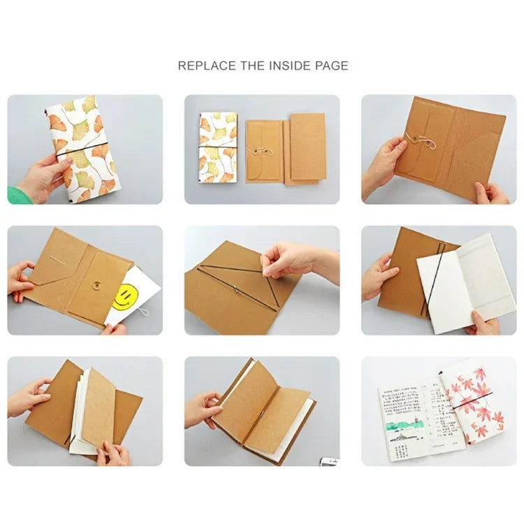Caderno de Contas Portátil Criativo Cortex Material Escolar Escritório, Entrega de Estilo Aleatório, Caderno de Contas
