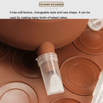 Tapete de Silicone Grande para Assar + Panela com Moldura + Caixa de Cor Conjunto de Moldes para Macarons, Conjunto de Moldes para Macarons