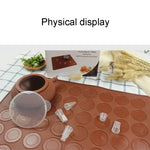 Tapete de Silicone Grande para Assar + Panela com Moldura + Caixa de Cor Conjunto de Moldes para Macarons, Conjunto de Moldes para Macarons