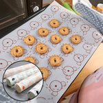 Tapete Multifuncional para Cozinha para Assar Macarons, Tapete Antiaderente, Tapete para Amassar e Tapete Isolante, Tamanho: 40*30cm, Tapete Antiaderente, Tapete Isolante