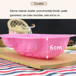 Forma de Silicone para Bolo de Halloween em Forma de Cérebro Humano, Forma para Pudim e Sobremesa, Forma de Cérebro