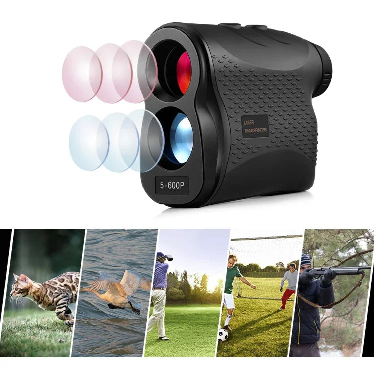 Medidor de Distância a Laser Portátil para Golfe 5-600P, Telescópio Medidor de Alcance, Medidor de Distância, 600m, 5-600m