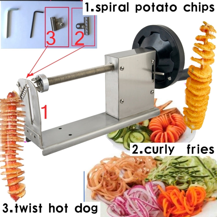 Cortador manual de batata torcida 528-1, cortador de batatas fritas de alta qualidade, cortador manual para batatas fritas