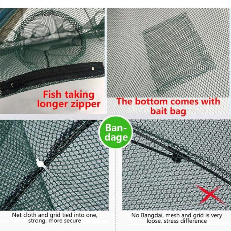 Rede de Pesca Automática Dobrável com 6 Furos, Armadilha de Camarão, Caranguejo e Peixe em Nylon, Rede de Pesca, 6 Furos