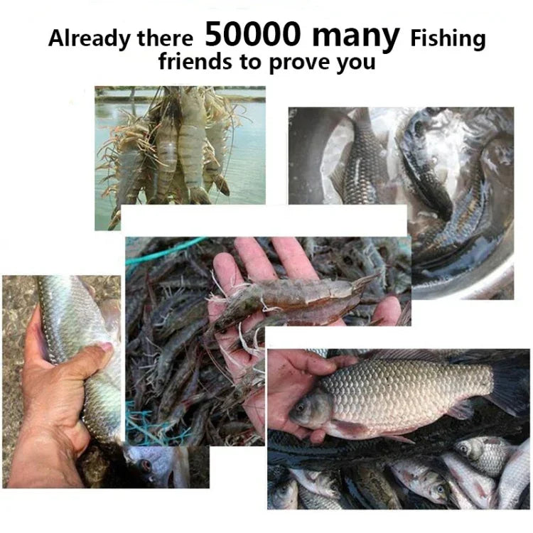 Rede de Pesca Dobrável Automática com 8 Furos em Nylon para Camarão, Caranguejo, Robalo, Armadilha para Peixe, Rede de Pesca, 8 Furos