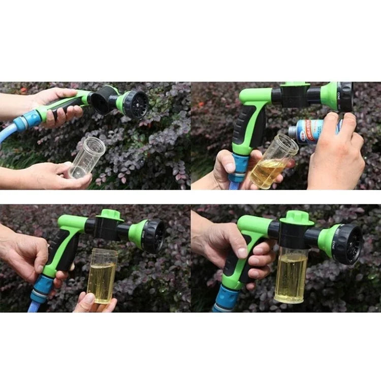 Pistola de Água de Espuma Multifuncional para Carro Ferramentas de Rega para Jardim Chuveiro para Animais, Entrega de Cor Aleatória, Sem Mangueira, Pistola de Água