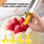 Máquina Multifuncional para Bolachas e Biscoitos com Moldes para Decoração, 20 Moldes e 4 Bicos, Prateado Multifuncional