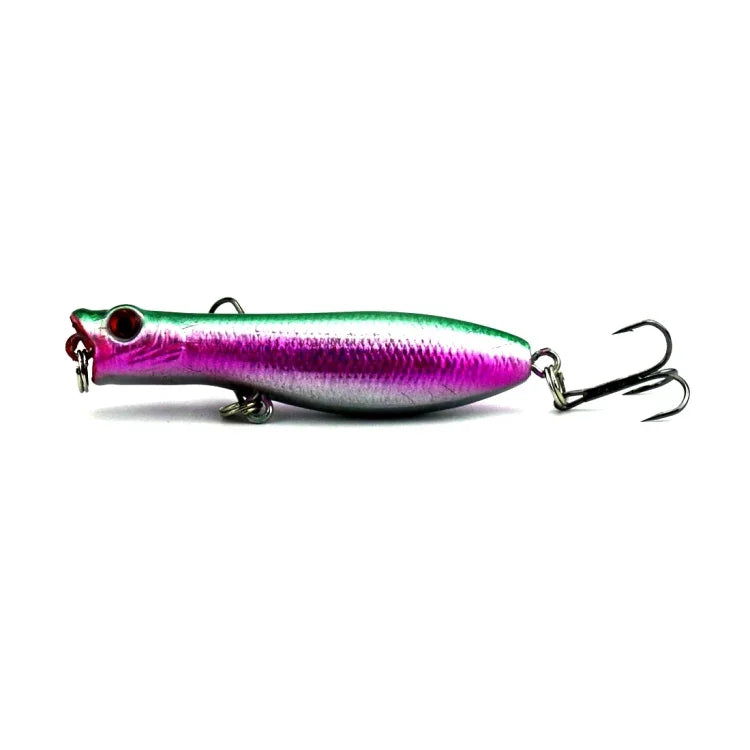 Iscas Artificiais de Pesca HENGJIA Popper Isco Biónico com Anzóis, Comprimento: 6 cm, Entrega de Cor Aleatória, Comprimento: 6 cm