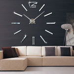 Relógio Silencioso de Parede com Adesivo de Espelho 3D DIY Sem Moldura para Decoração Moderna de Quarto e Escritório, 39 polegadas, MH101 (Preto), M001 (Dourado), M001 (Prateado)