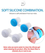 2 Purificadores de Ar Anti-Ronco 2 em 1 em ABS e Silicone