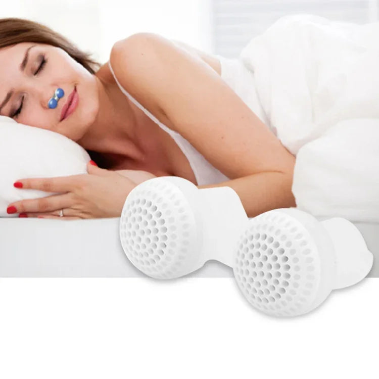 2 Purificadores de Ar Anti-Ronco 2 em 1 em ABS e Silicone