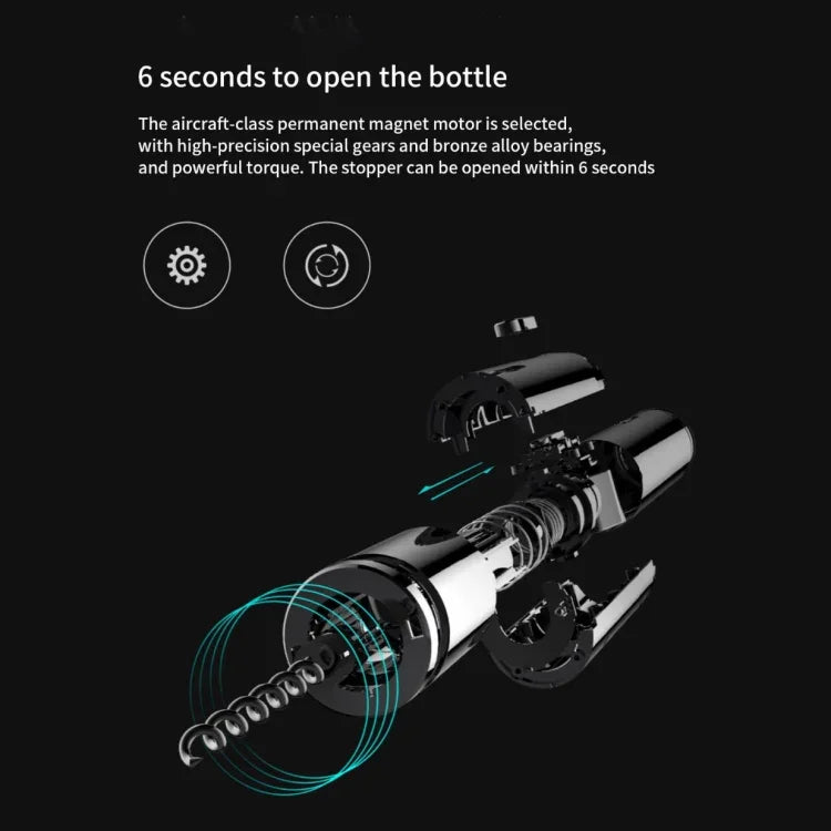 Kit Original Xiaomi Youpin Huohou para Garrafa de Vinho Automático, Saca-Rolhas Elétrico com Cortador de Cápsulas, Saca-Rolhas