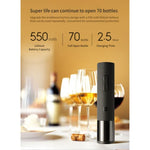 Kit Original Xiaomi Youpin Huohou para Garrafa de Vinho Automático, Saca-Rolhas Elétrico com Cortador de Cápsulas, Saca-Rolhas