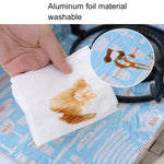 2 Protetores para Fogão a Gás com Estampa de Louça, Folha Resistente ao Calor e Anti-sujidade, Tapete para Limpeza de Cozinha, HC3595A, HC3595B, HC3595C