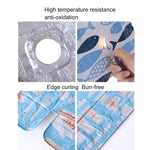 2 Protetores para Fogão a Gás com Estampa de Louça, Folha Resistente ao Calor e Anti-sujidade, Tapete para Limpeza de Cozinha, HC3595A, HC3595B, HC3595C