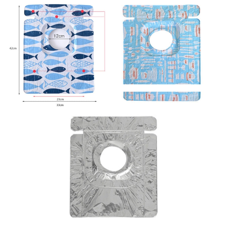 2 Protetores para Fogão a Gás com Estampa de Louça, Folha Resistente ao Calor e Anti-sujidade, Tapete para Limpeza de Cozinha, HC3595A, HC3595B, HC3595C