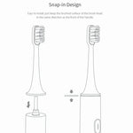 3 PCS Cabeças de Escova de Substituição para Escova de Dentes Elétrica Original Xiaomi Mijia Cuidado Oral (Tipo Sensível)