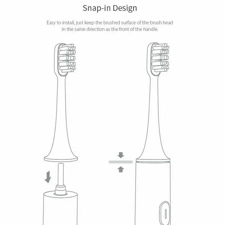 3 PCS Cabeças de Escova de Substituição para Escova de Dentes Elétrica Original Xiaomi Mijia Cuidado Oral (Tipo Sensível)
