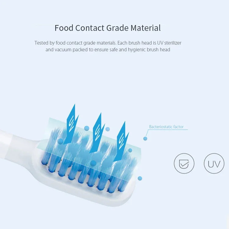 3 PCS Cabeças de Escova de Substituição para Escova de Dentes Elétrica Original Xiaomi Mijia Cuidado Oral (Tipo Sensível)