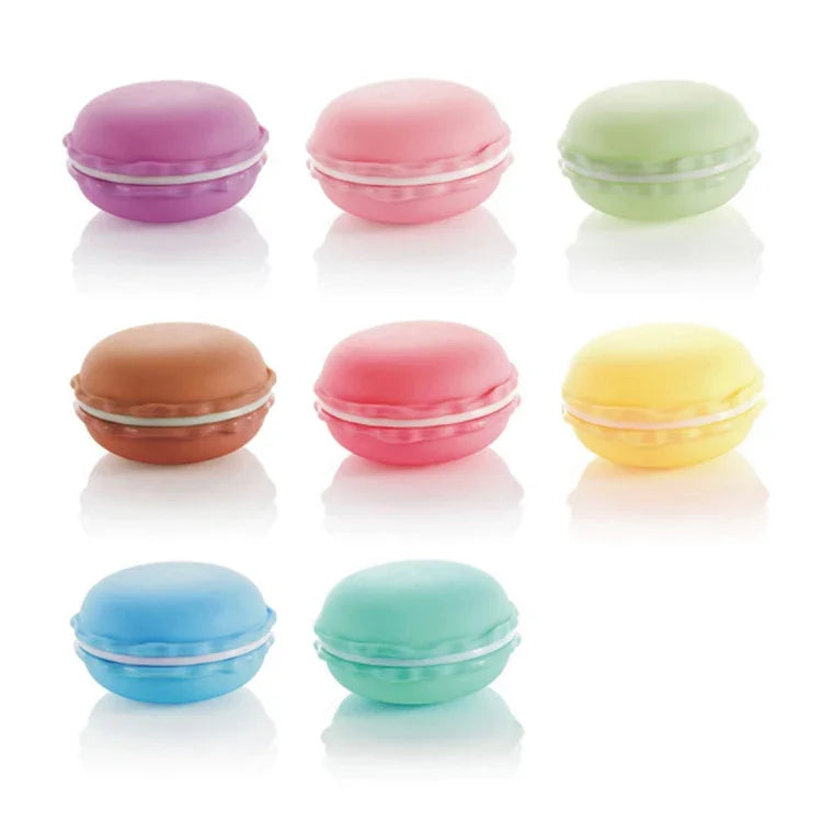 2 PCS Caixa de Armazenamento Portátil Estilo Macaron, Entrega de Cor Aleatória, Macaron