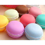 2 PCS Caixa de Armazenamento Portátil Estilo Macaron, Entrega de Cor Aleatória, Macaron