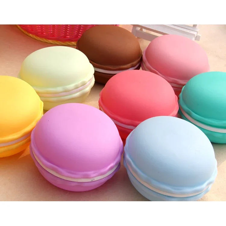 2 PCS Caixa de Armazenamento Portátil Estilo Macaron, Entrega de Cor Aleatória, Macaron