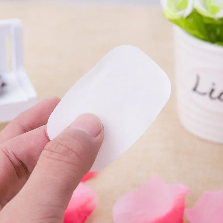 5 Unidades de Sabonete de Papel Mini Confetti Descartável Portátil para Viagem, Entrega de Cor Aleatória, 5 Unidades