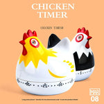 Temporizador Mecânico de Cozinha em Forma de Galinha com Contagem Decrescente de 60 Minutos, Gadget Decorativo para Casa, Entrega de Cor Aleatória, RB219