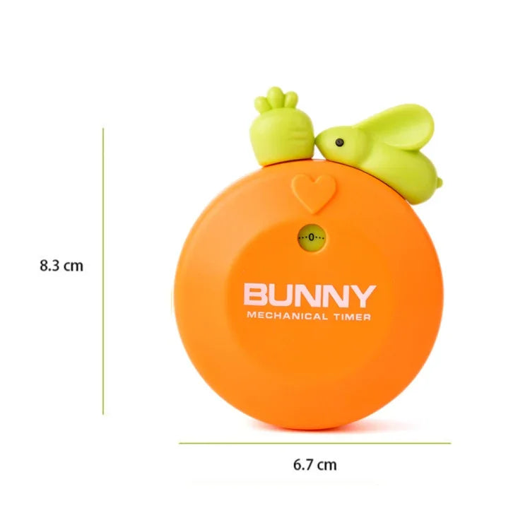Temporizador Mecânico de Cozinha em Forma de Coelho para Contagem Decrescente de 60 Minutos, Gadget Decorativo para Casa, Entrega de Cor Aleatória, RB277