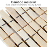 100pcs Mini Pregador Multifuncional de Bambu para Roupa, Foto, Papel, Varal de Lavandaria, Clip de Suspensão, Bambu