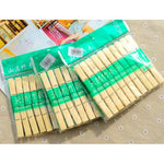 100pcs Mini Pregador Multifuncional de Bambu para Roupa, Foto, Papel, Varal de Lavandaria, Clip de Suspensão, Bambu